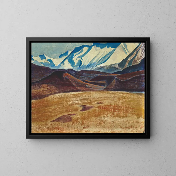 Llanuras de Depsang - Nicholas Roerich — cuadro enmarcado en la pared