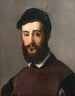 Portrait of a bearded young man with a black hat - Niccolò dell'Abate — artwork view