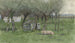 Farmyard painting with a lying pig - Nicolaas Bastert — artwork view