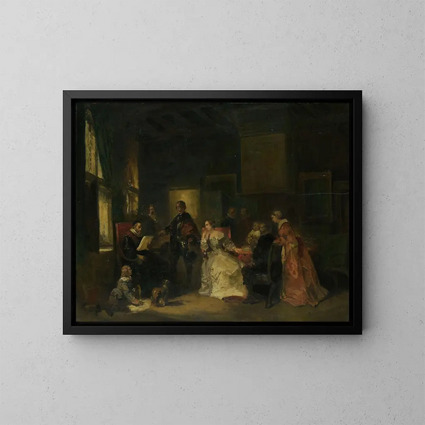 Escena histórica con Guillermo el Taciturno - Nicolaas Pieneman — cuadro enmarcado en la pared