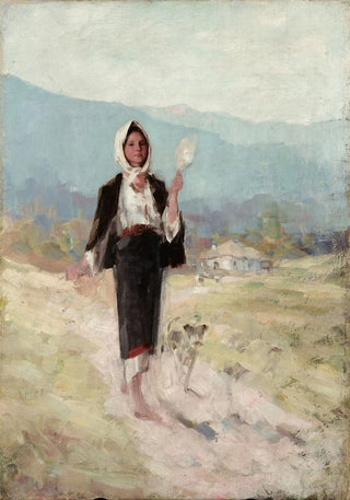 Nicolae Grigorescu - Peasant women with distaff.webp