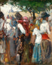 Una escena de mercado - Nicolae Vermont — vista de la obra