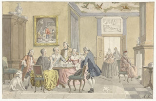 Nicolaes Aartman - Interieur met theedrinkend gezelschap.webp