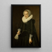 Retrato de una mujer - Nicolaes Eliasz Pickenoy — cuadro enmarcado en la pared