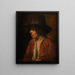 Pescador - Nicolaes Maes — cuadro enmarcado en la pared