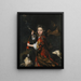 Retrato de un joven noble - Nicolaes Maes — cuadro enmarcado en la pared
