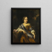 Portrait of Catharina Pottey, sister of Willem and Sara Pottey - Nicolaes Maes — framed artwork on a wall