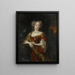 Retrato de una dama - Nicolaes Maes — cuadro enmarcado en la pared