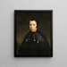 Retrato de una viuda - Nicolaes Maes — cuadro enmarcado en la pared