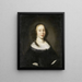 Portrait of a Young Woman - Nicolaes Maes — framed artwork on a wall