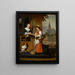 Vendedor de verduras - Nicolaes Maes — cuadro enmarcado en la pared