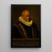 Retrato de Henricus van Zijl 1545-1627 - Nicolaes van Borculo — cuadro enmarcado en la pared