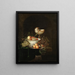 Still life with fruits and nautilus cup - Nicolaes van Gelder — framed artwork on a wall