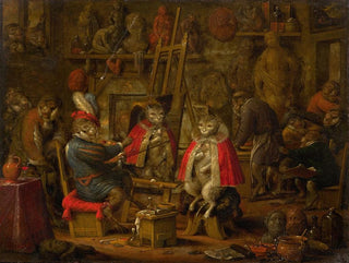 Nicolaes van Veerendael - The studio of the monkey painter.webp