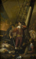 Christian IV a bordo de su buque insignia la Trinidad - Nicolai Abildgaard — vista de la obra