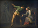 Hamlet y su madre, episodio de Hamlet de Shakespeare - Nicolai Abildgaard — vista de la obra