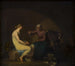 La gobernanta del rey le cuenta a la joven la mitología de Amor y Psique, motivo de Apuleyo, El asno de oro - Nicolai Abildgaard — vista de la obra