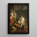 L'abolition de l'adscription en 1788 - Nicolai Abildgaard — cuadro enmarcado en la pared