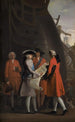 La construcción del muelle de Copenhague bajo el reinado de Christian VI - Nicolai Abildgaard — vista de la obra