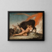 Ymir tétant la vaca Audhumla - Nicolai Abildgaard — cuadro enmarcado en la pared