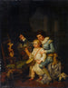 Niños jugando con un perro - Nicolas-André Monsiau — vista de la obra