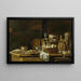 Nature morte sur une table de cuisine - Nicolas-Henri Jeaurat de Bertry — framed artwork on a wall