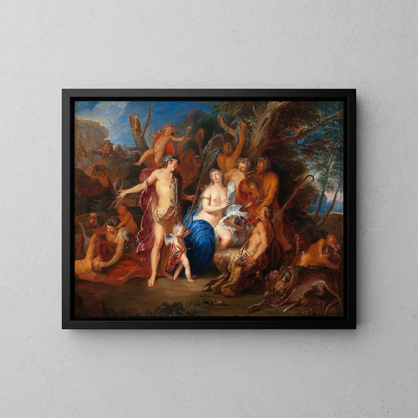 Bacchus y Ariadne - Nicolas Bertin — cuadro enmarcado en la pared