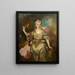 retrato de Marie-Antoinette Hereford - Nicolas de Largillierre — cuadro enmarcado en la pared