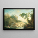 Landscape with Torrent - Nicolas Jacques Julliard — framed artwork on a wall