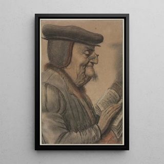 Nicolas Lagneau - Elderly Man Reading a Book.webp