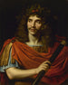 Molière 1622-1673 en el papel de César de La Muerte de Pompée - Nicolas Mignard — vista de la obra
