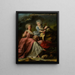 Madame Langlois de Falaise and her daughter the Countess of Mo de Sons - Nicolas Pérsevál — framed artwork on a wall