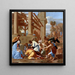 L'Adoration des Mages - Nicolas Poussin — cuadro enmarcado en la pared