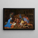 L'Adoration des bergers - Nicolas Poussin — cuadro enmarcado en la pared