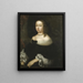 Hedvig Eleonora 1636-1715 Reina de Suecia - Nicolas Vallar — cuadro enmarcado en la pared