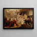 la Alegoría de los compromisos de Luis XV con la infanta María Ana Victoria de España, 1722 - Nicolas de Largillière — cuadro enmarcado en la pared