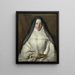 Elizabeth Throckmorton Painting, Canoness of the Order of English Augustinian Ladies - Nicolas de Largillière — framed artwork on a wall
