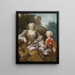 Madame Bertin et son fils Balthazar Bruno - Nicolas de Largillière — framed artwork on a wall