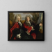 retrato de dos concejales en funciones en 1702 - Nicolas de Largillière — cuadro enmarcado en la pared
