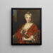 Retrato de Marguerite Élisabeth De Largillière 1701-1756 La hija del artista - Nicolas de Largillière — cuadro enmarcado en la pared