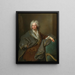 retrato del barón de Besenval - Nicolas de Largillière — cuadro enmarcado en la pared