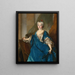 Portrait Painting of Baroness de Besenval - Nicolas de Largillière — framed artwork on a wall