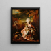 Retrato de un niño disfrazado - Nicolas de Largillière — cuadro enmarcado en la pared