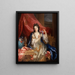 Portrait of a woman - Nicolas de Largillière — framed artwork on a wall