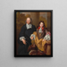 Portrait of a Young Man and His Tutor - Nicolas de Largillière — framed artwork on a wall