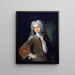 Portrait of a young man with a wig - Nicolas de Largillière — framed artwork on a wall