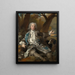 Portrait of a gentleman in hunting attire - Nicolas de Largillière — framed artwork on a wall