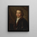 Retrato de un hombre (Conflicto de casos) - Nicolas de Largillière — cuadro enmarcado en la pared