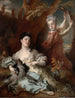 Portrait of the Countess of Montsoreau and her sister as Diana with a lady-in-waiting - Nicolas de Largillière — artwork view
