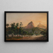 Vista de Río de Janeiro desde el barrio Cosme Velho - Nicolau Antonio Facchinetti — cuadro enmarcado en la pared